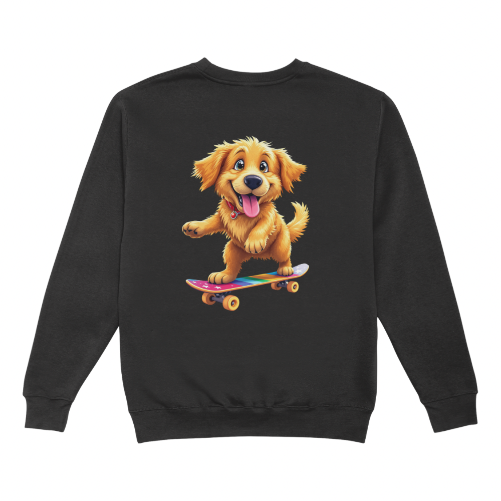 Golden Retriever Skating Sweater