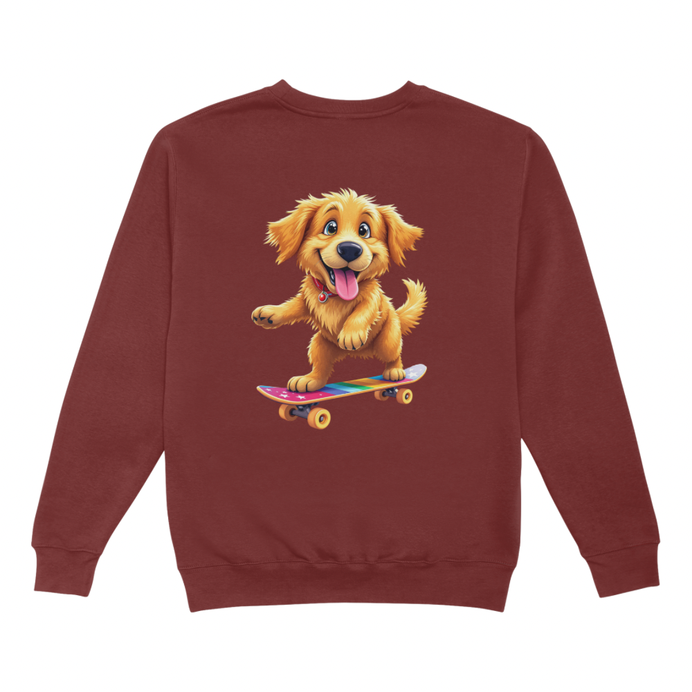 Golden Retriever Skating Sweater