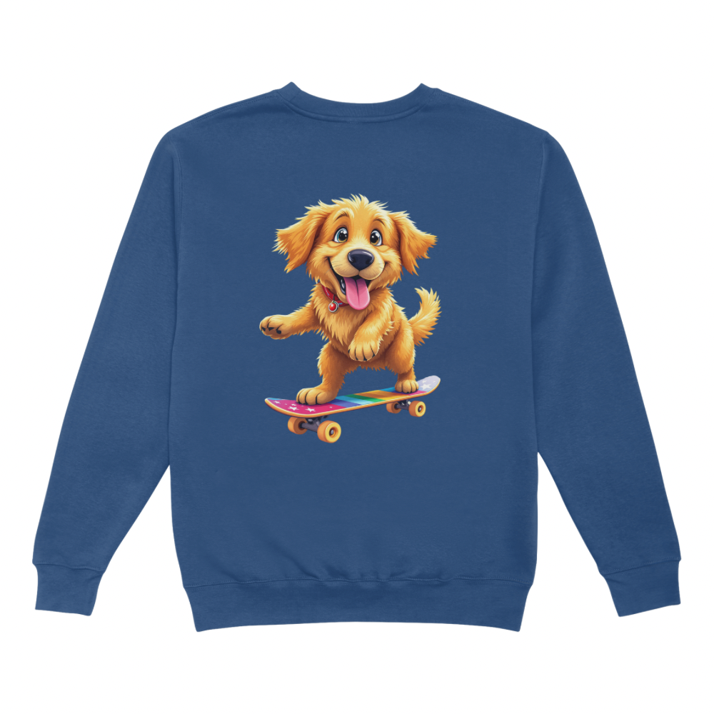 Golden Retriever Skating Sweater