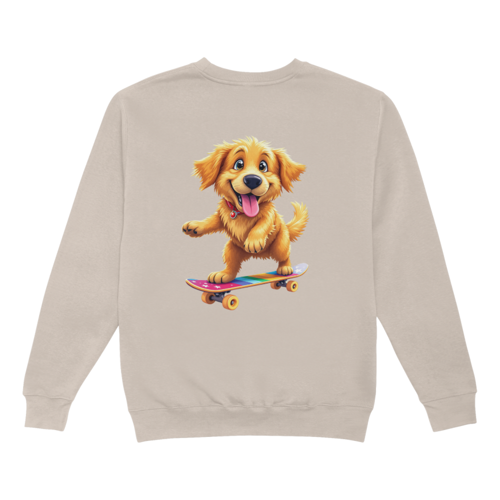 Golden Retriever Skating Sweater
