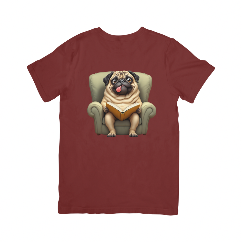 Pug With a Book