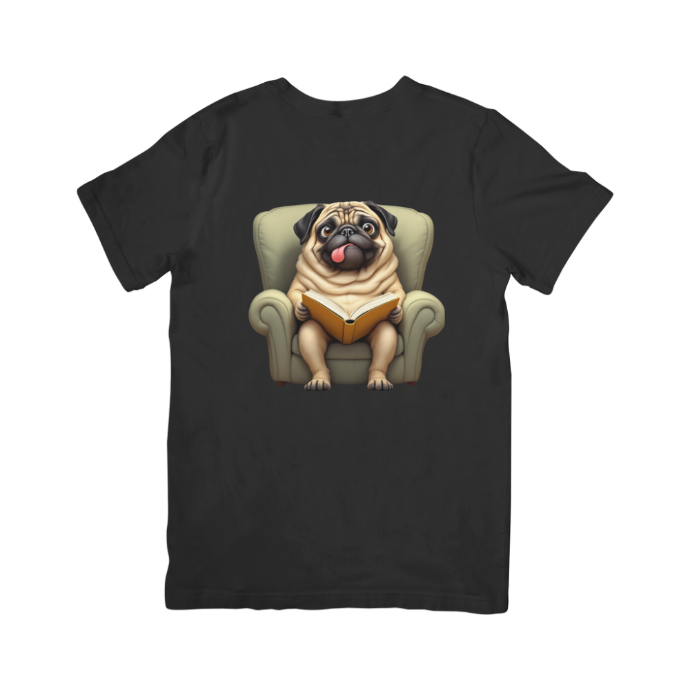 Pug With a Book