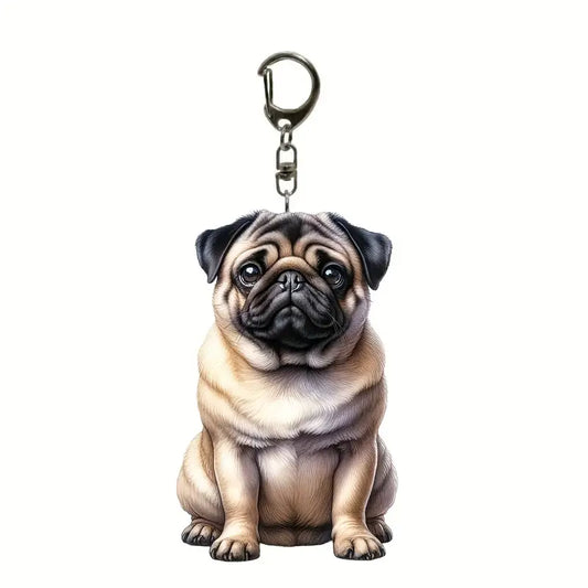 Seat Pug Keychain