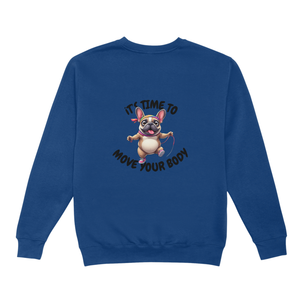BullDog Frances it's Time to Move your Body Sweater