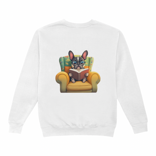 BullDog Francess Reading Sweater